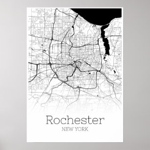 Rochester Map - New York - City Map Poster