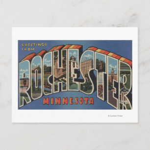 Rochester, Minnesota - Large Letter Scenes Postcard