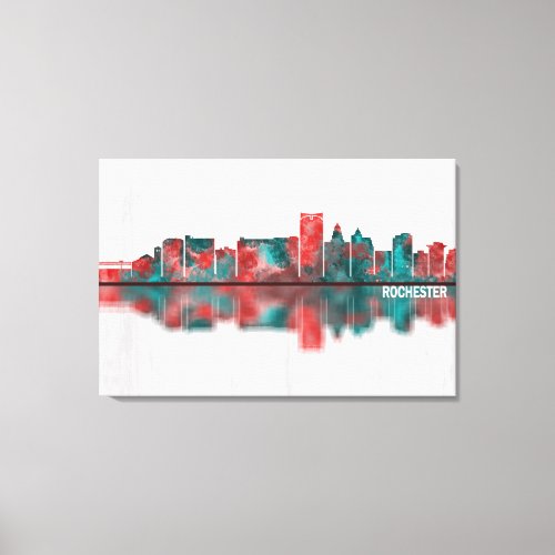 Rochester Minnesota Skyline Canvas Print