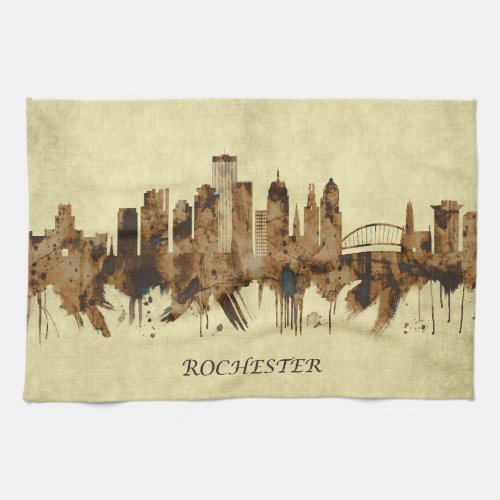 Rochester New York Cityscape Kitchen Towel