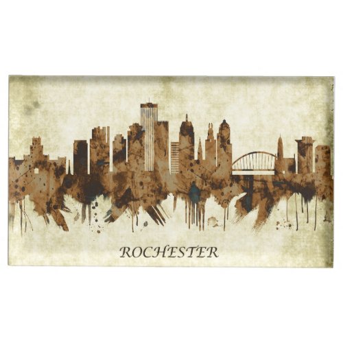 Rochester New York Cityscape Place Card Holder