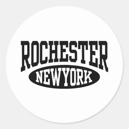 Rochester New York Classic Round Sticker