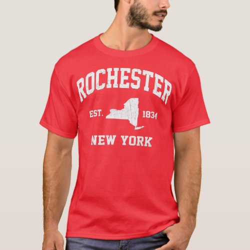 Rochester New York NY vintage State Athletic Style T_Shirt