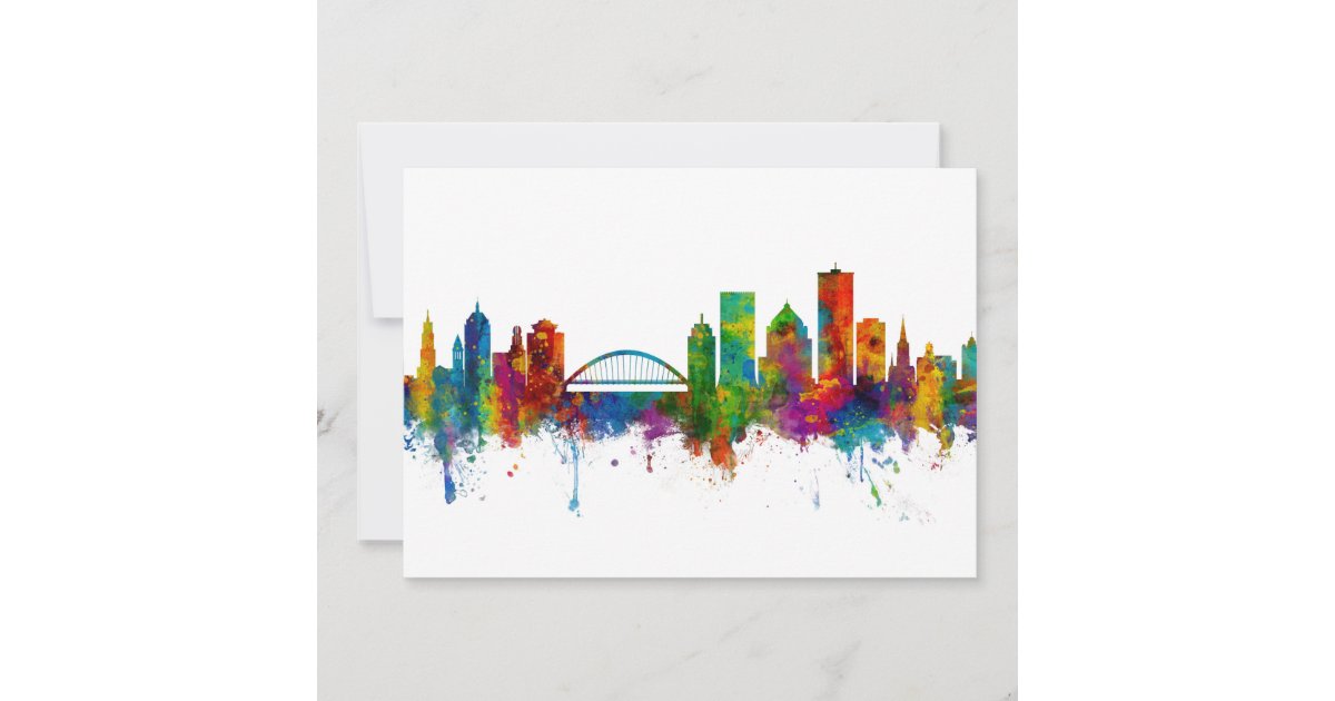 Rochester New York Skyline Invitation Zazzle