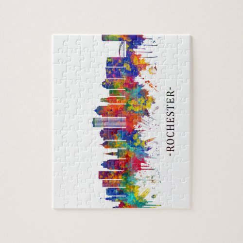 Rochester New York Skyline Jigsaw Puzzle