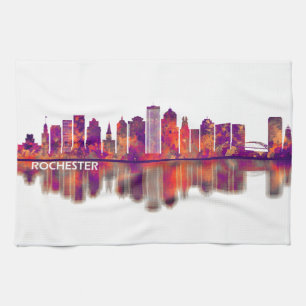Rochester New York Skyline Kitchen Towel