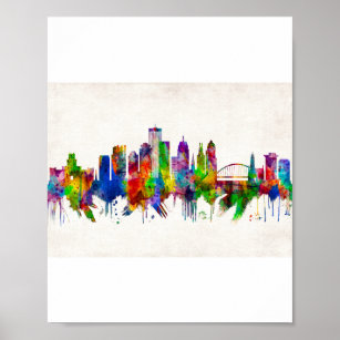 Rochester New York Skyline Poster