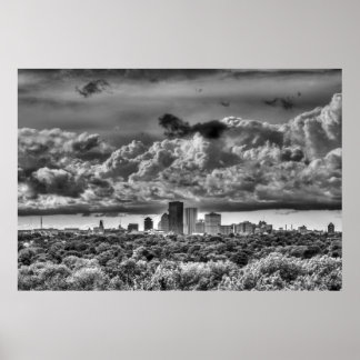 Rochester New York Skyline Poster