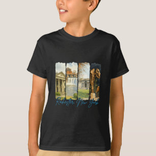 Rochester New York Traveling Brushstroke Souvenir  T-Shirt