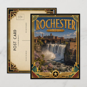 Rochester New York Vintage Art Deco Golden Age Postcard