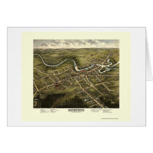 Rochester, NH Panoramic Map - 1877