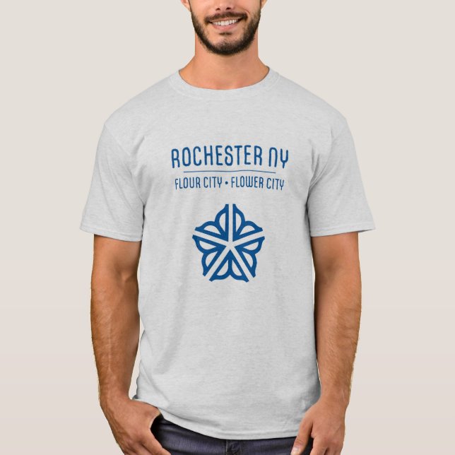 Rochester NY Flour Flower City T-Shirt (Light) (Front)