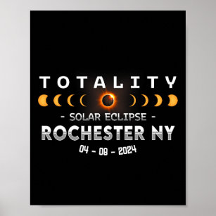Rochester Ny Total Solar Eclipse 2024  Poster