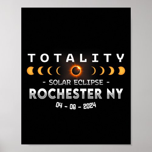 Rochester Ny Total Solar Eclipse 2024  Poster