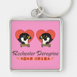Rochester Peregrine Soap Opera Premium Square Keychain