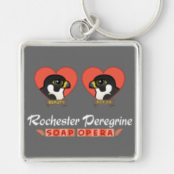 Rochester Peregrine Soap Opera Premium Square Keychain