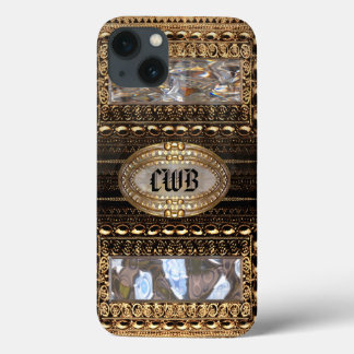 Rochestk Victorian Girly Gaze Monogram iPhone 13 Case