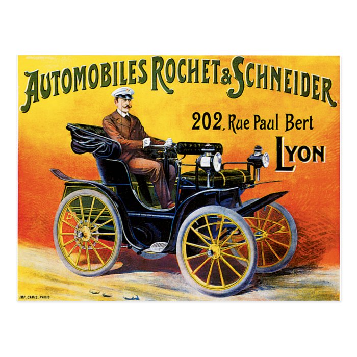 Rochet Schneider Automobile Post Card