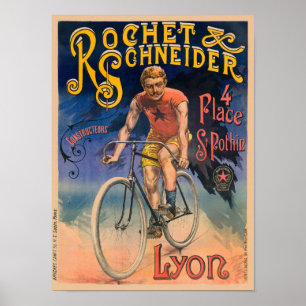 Rochet & Schneider France Vintage Poster 1890