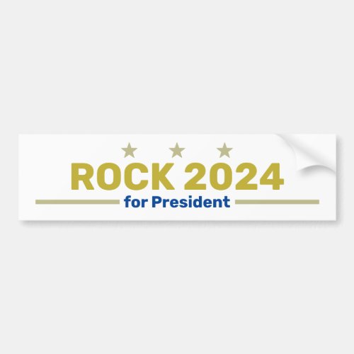 Rock 2024 bumper sticker