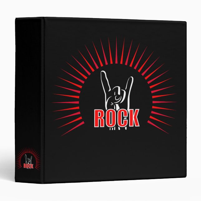 Rock 3 Ring Binder (Front/Spine)