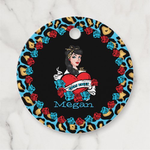 Rock a Billy Style Pin_up Favor Tags