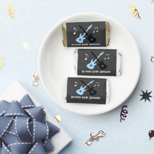 Rock a Bye Baby Rock Star Guitar Shower Hershey's Miniatures