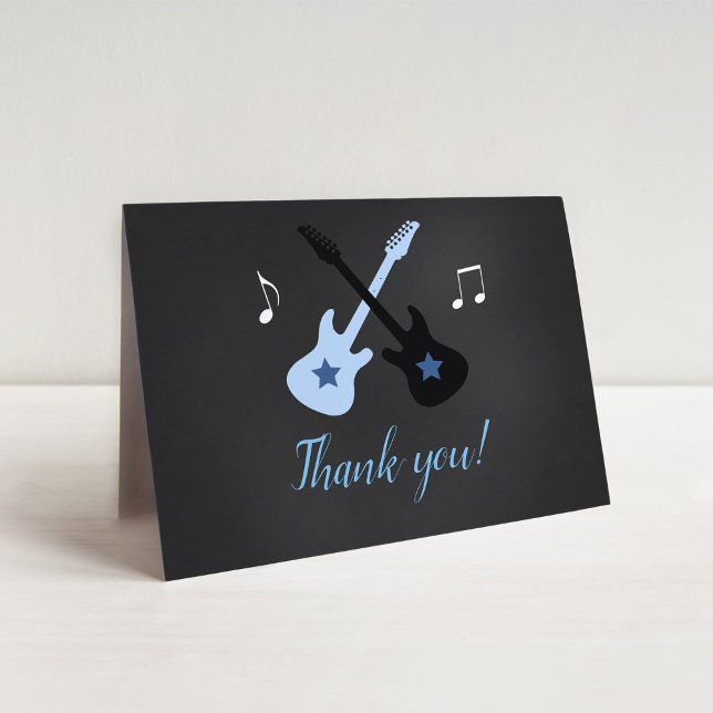 Rock a bye Baby Rock Star Thank you cards (Creator Uploaded)