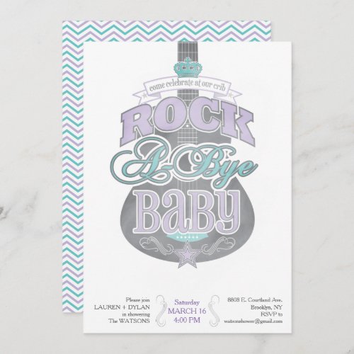 Rock A Bye Baby Shower Invitation