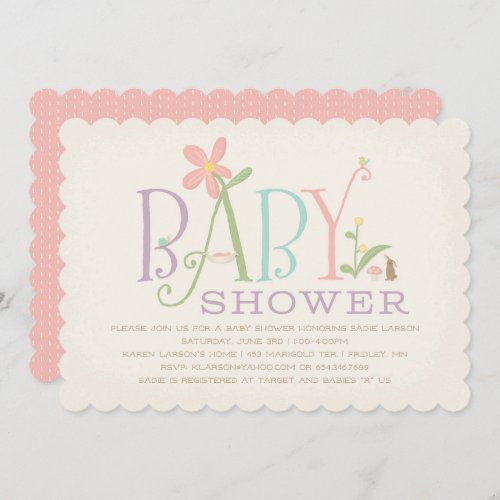 Rock_a_bye Baby Shower Invitation _ Pink