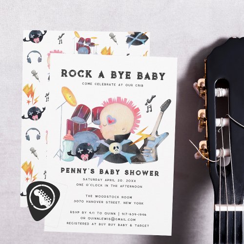 Rock A Bye  Rock  Roll Baby Shower