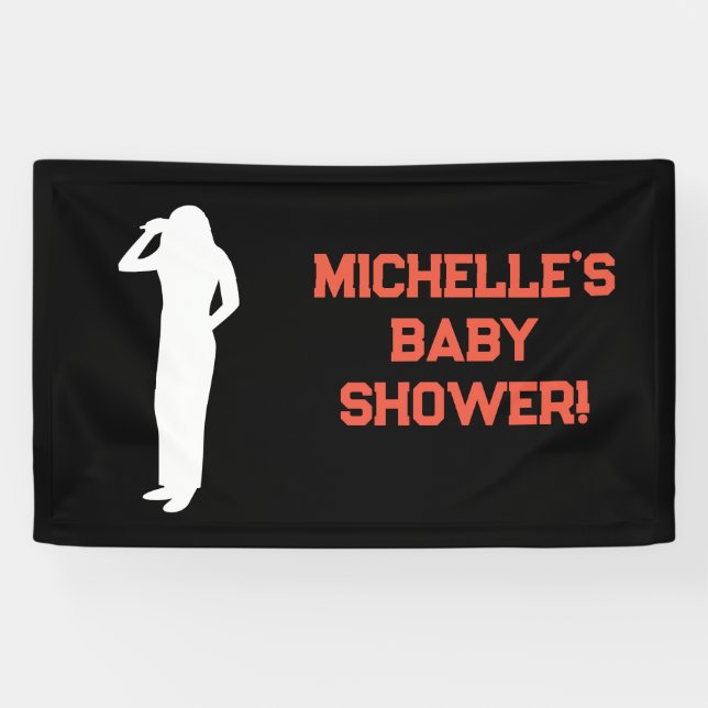 Rock a Bye Rock Star Guitar Baby Shower Banner (Horizontal)