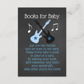 Rock A Bye Rockstar Books For Baby  Enclosure Card by allpetscherished at Zazzle