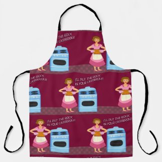 Rock and Casserole Funny Snarky Housewife Art
