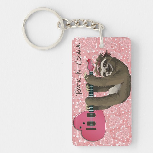 Rock And Crawl, Baby  Keychain (Front)