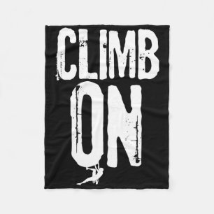Rock And Mountain Climbing Lover Gift For Climber Fleece Blanket