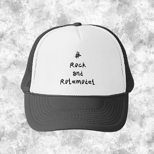 # Rock and Rolemodel - Black. Trucker Hat