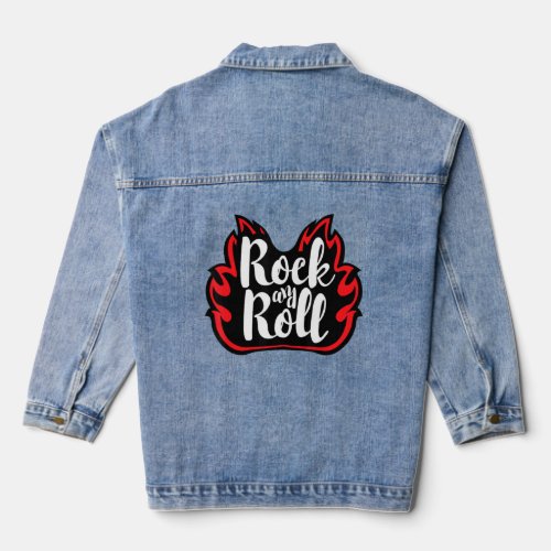 Rock And Roll 1  Denim Jacket