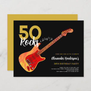Rock and Roll 50th birthday party 50 rocks
