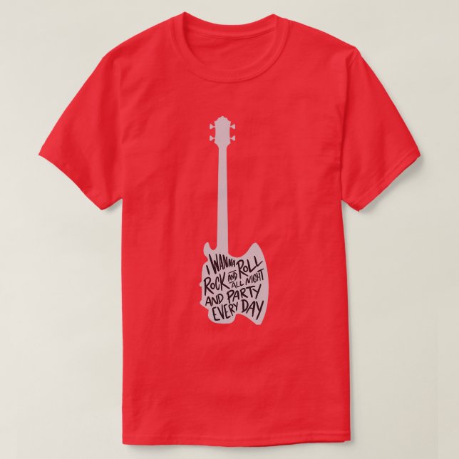 Rock and Roll All Night T-Shirt (Design Front)