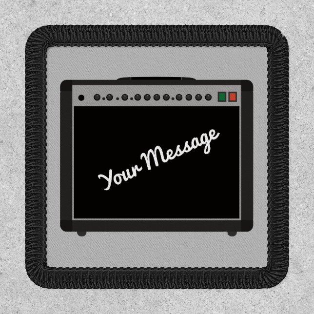 Rock and Roll Amplifier Custom Text Patch (Front)