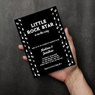 Rock And Roll Baby Shower Little Rock Star Invitation