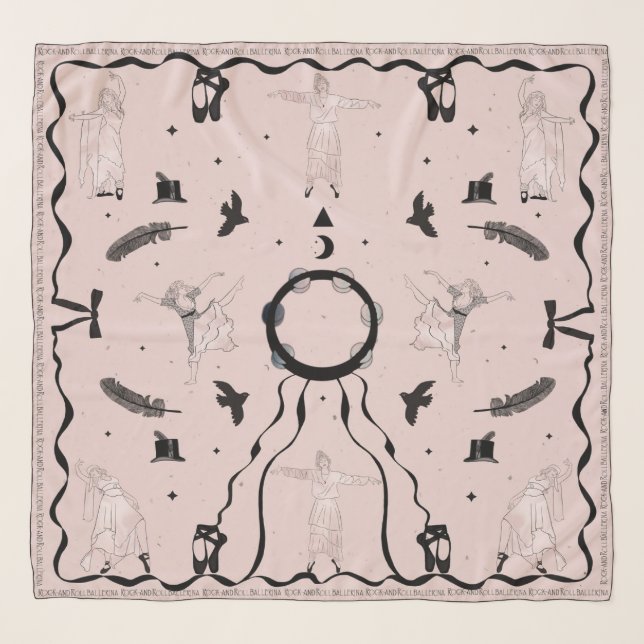 Rock and Roll Ballerina II Scarf (Front)