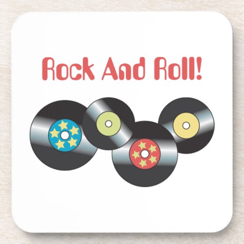 Rock and Roll Beverage Coaster