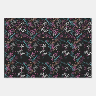 Rock and Roll Birthday Paper