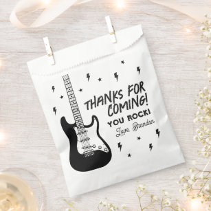 Rock and Roll Birthday Party Favor Bag