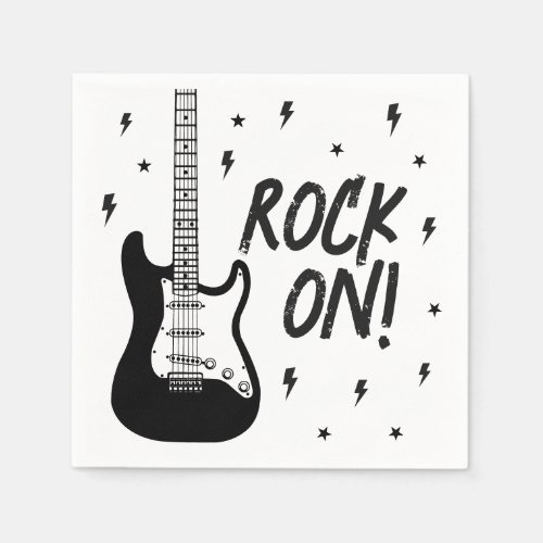 Rock and Roll Birthday Party Napkins