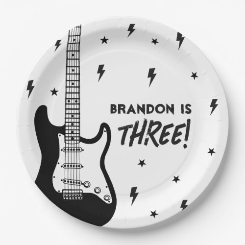 Rock and Roll Birthday Party Paper Plates