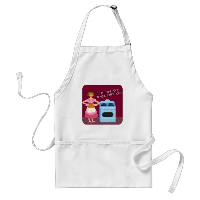 Rock and Roll Casserole Adult Apron (Front)