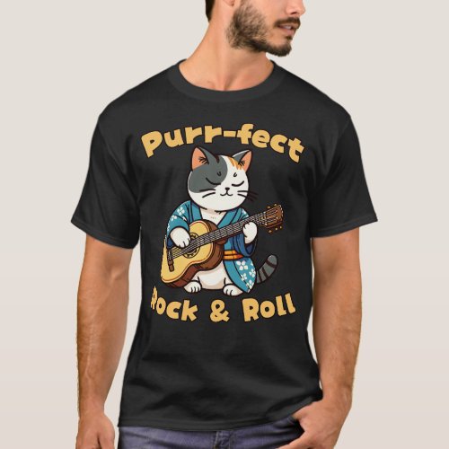 Rock and roll cat T_Shirt